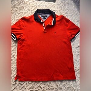 Tommy Hilfiger Men's Polo in Red and blue
